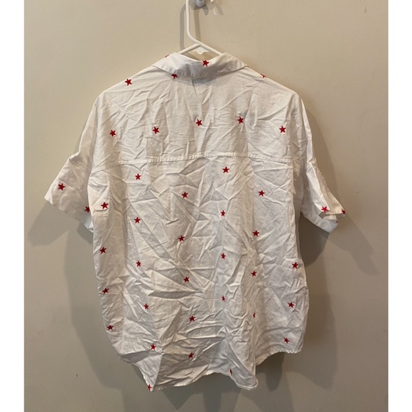 SOLD Madewell Star Embroidered Courier Shirt - Picture 5 of 6